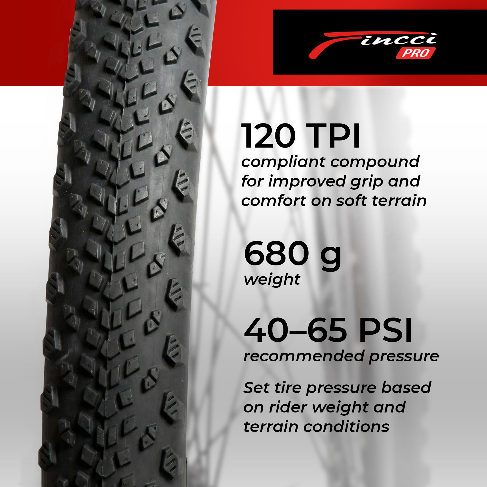 Fincci Par Neumáticos Gravel 700x45 Tubeless TLR - Cubiertas 28 Pulgadas Plegables Kevlar 47-622 1mm Antipinchazos 120 TPI - Neumático para Bicicleta Eléctrica, Híbrida y Touring