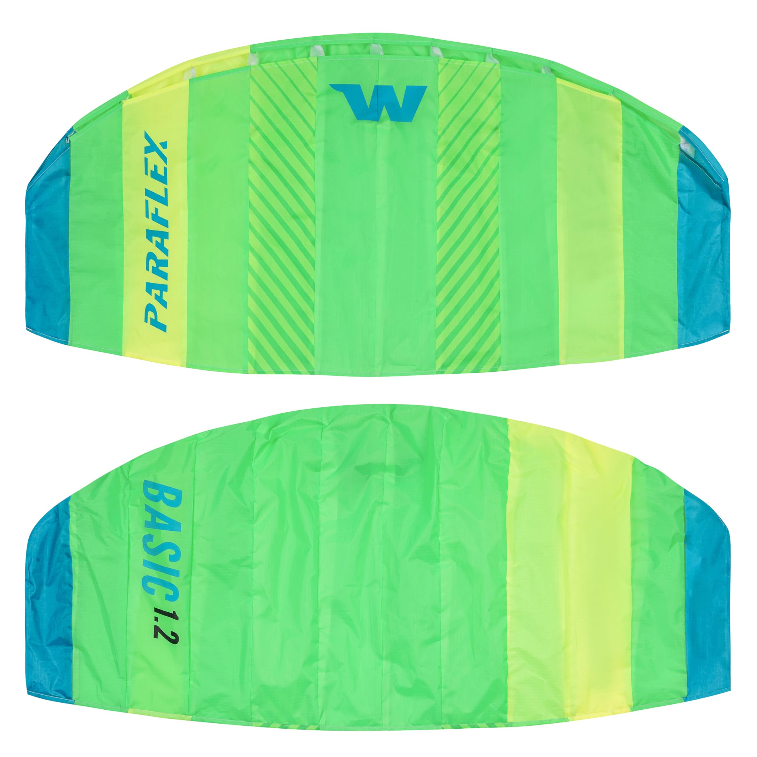 Wolkenstürmer Alfombrillas de dirección Paraflex Basic 1.2, Verde - Cometas Listas para Volar de 2 líneas para Principiantes y niños Cometas acrobáticas