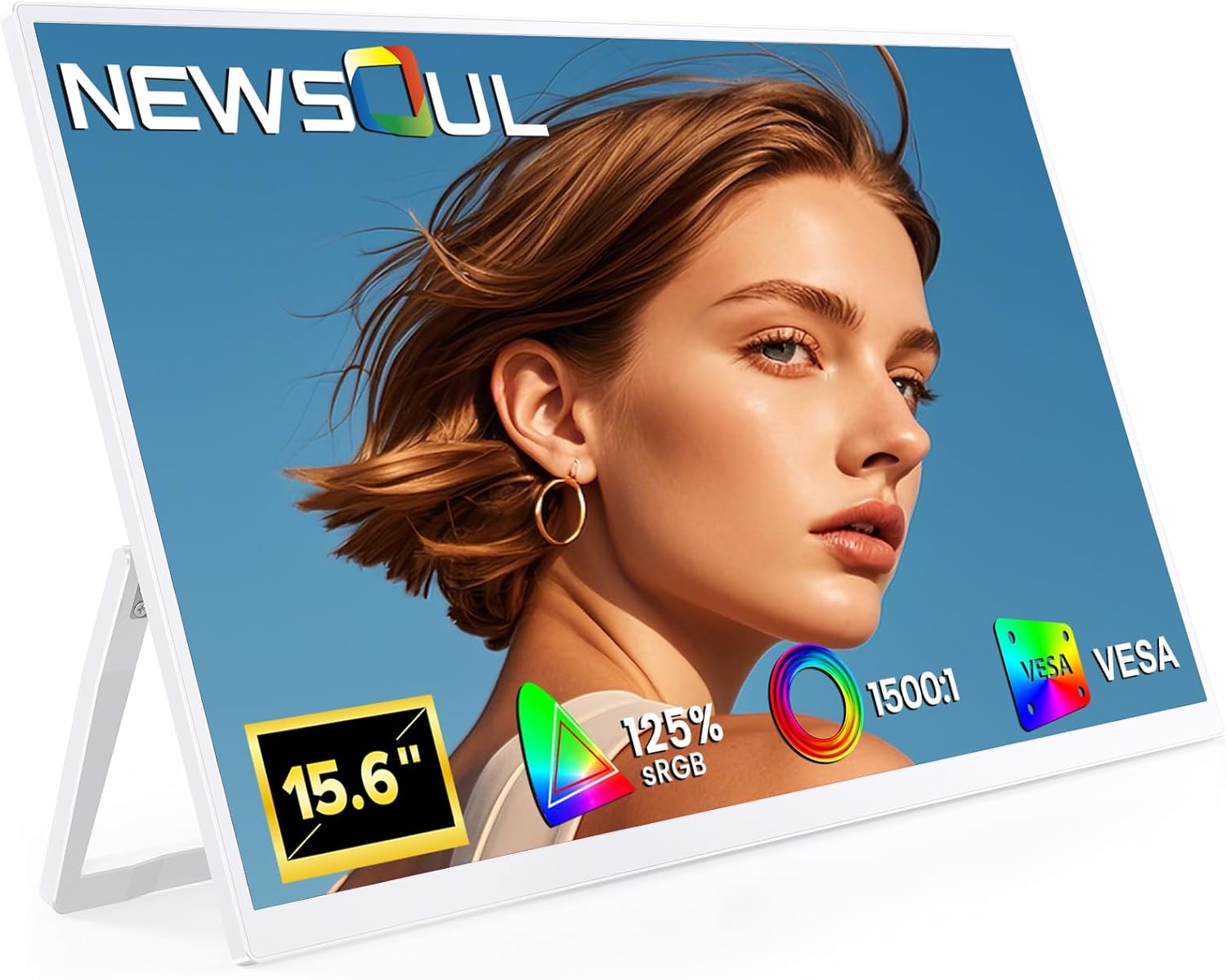 モバイルモニター 白 15.6インチ N