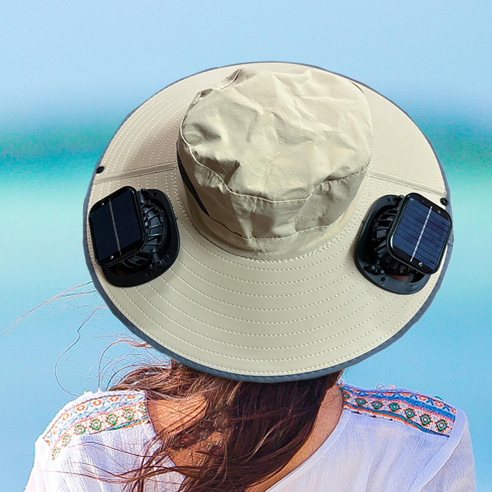 Cappello Ventilato Protezione Personale Leggera | Cappello a Tesa Larga per Pesca Outdoor Attrezzatura Personale Per Spiaggia Pesca Campeggio Outdoor Viaggi Escursionismo