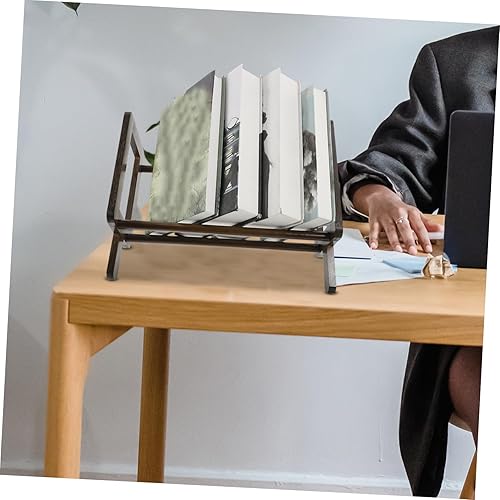 Miniatura 4 de Organizador de escritorio de estilo retro compacto para libros y revistas, fácil montaje para el hogar, oficina, dormitorio, sala de estar y fácil