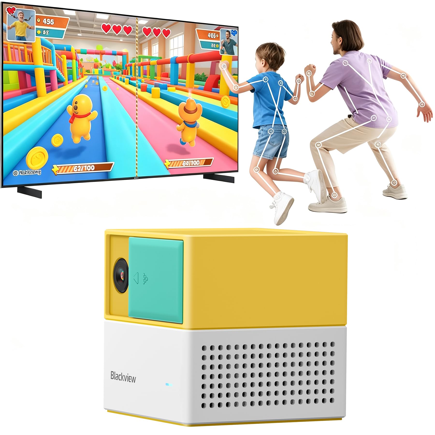 Blackview Console Gioco Interattiva con Movimento per Genitori e Bambini