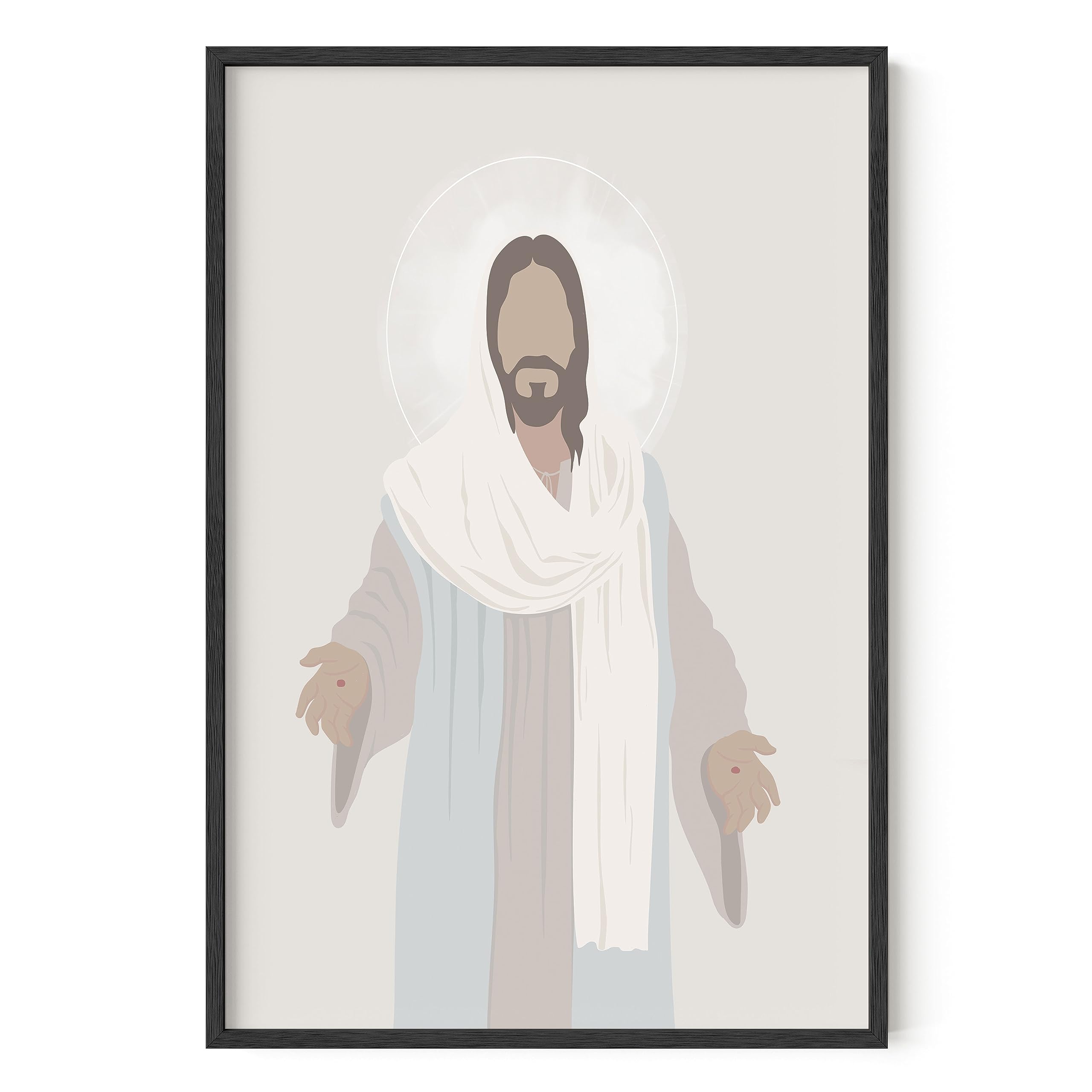 HAUS AND HUES Jesus Pictures for Wall Catholic Poster Christian Wall