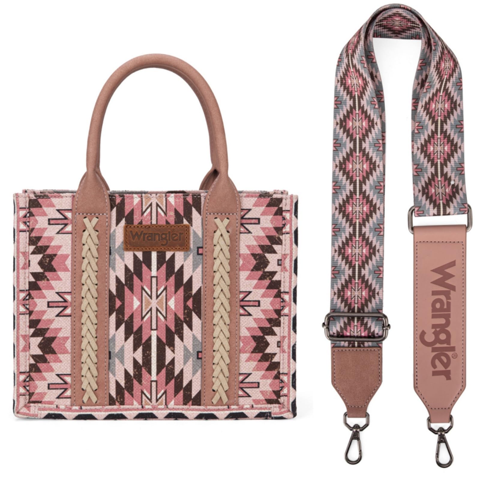 Montana West X Wrangler Tote Bag for Women Boho Aztec Shoulder Purse Top Handle Satchel Handbag