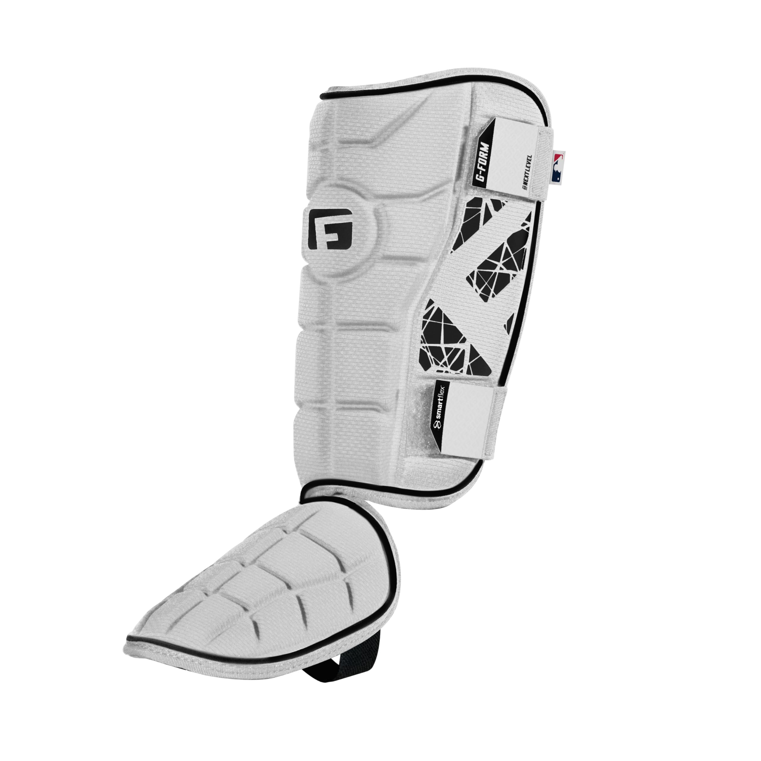 G-Form MLB Elite Batter's Baseball Leg Guard, White, Youth RH Hitter