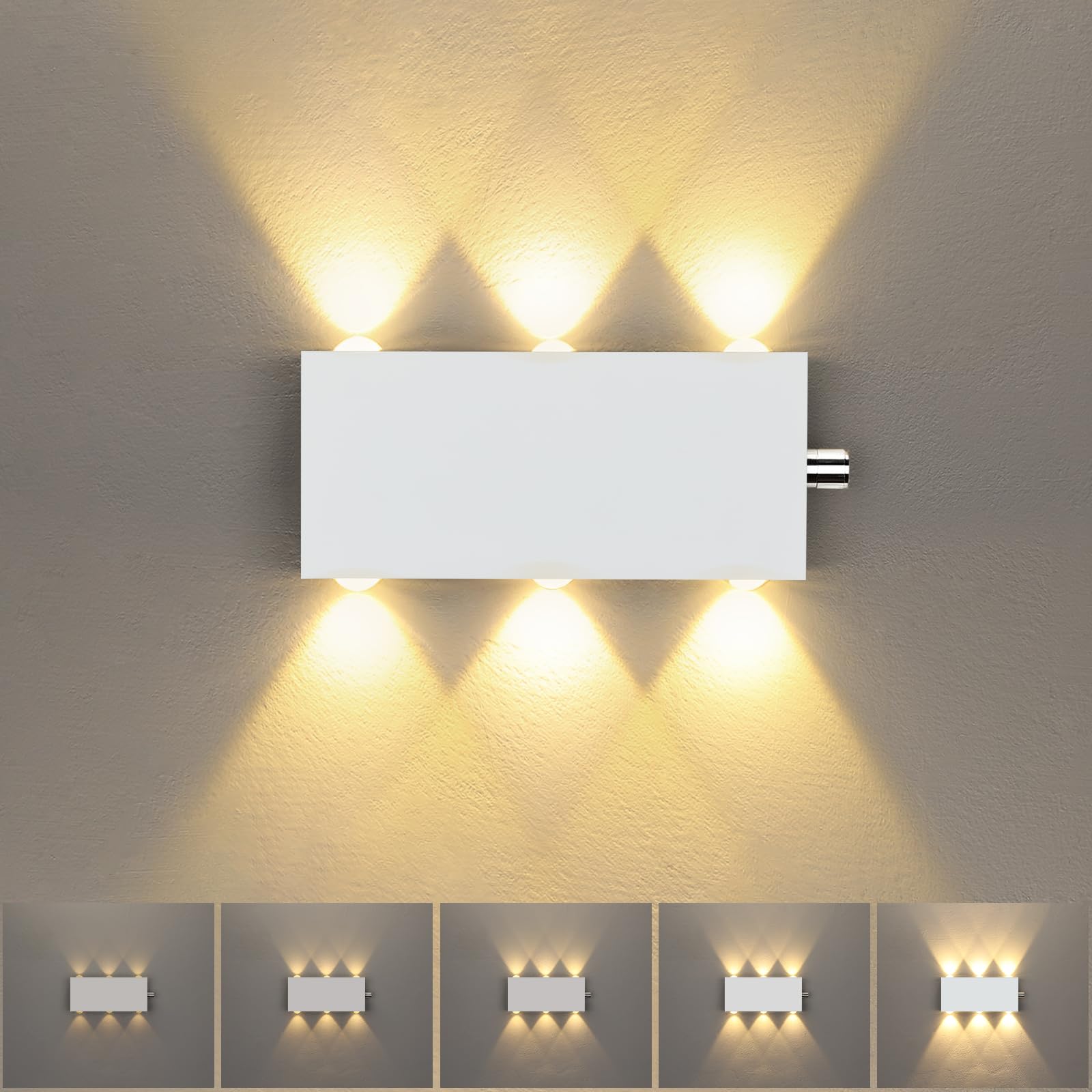 Lightess Dimmbare Wandlampe mit Schalter