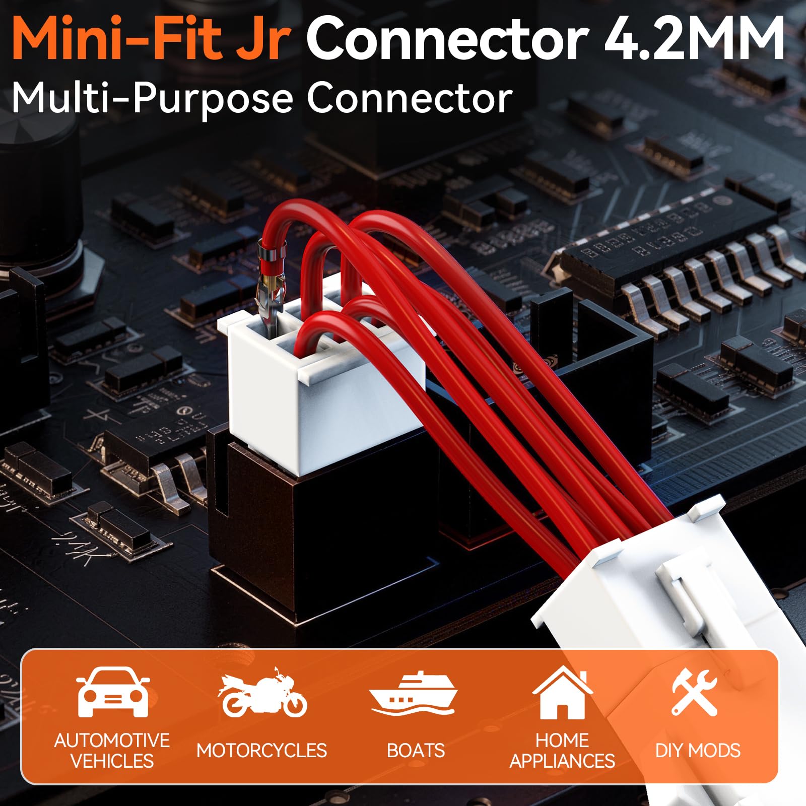 Preciva Alicates de crimpado, 0,08-1,5 mm² (AWG28-16) también, 472 conectores eléctricos Mini-Fit Jr (2/4/6/8/10 pines) con kit de herramientas de crimpado, para Dupont, Molex, KF2510, JST-PH, XH, SYP