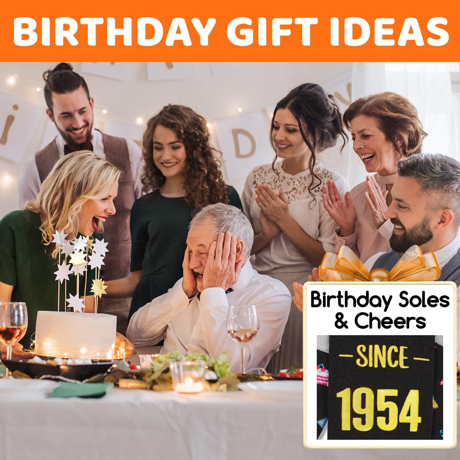 HAPPYPOP Birthday Gifts for Men Women - 67 62 71 72 77 81 91 1001Socks with Greeting Card - Image 6