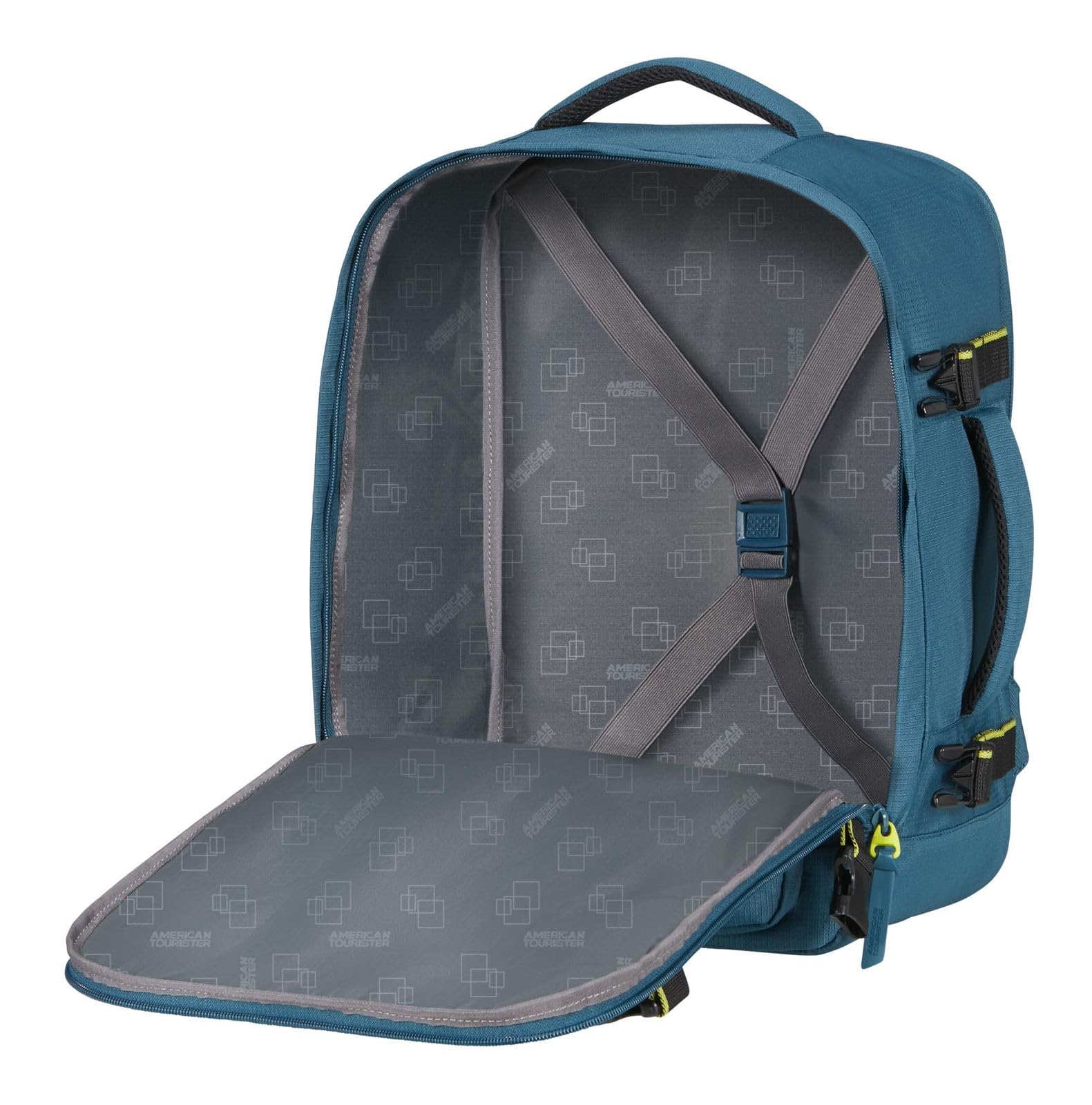 American Tourister zaino per il tempo libero con scomparto per laptop Take2Cabin Sport Backpack MS 26,5L Harbor Blue petrolio