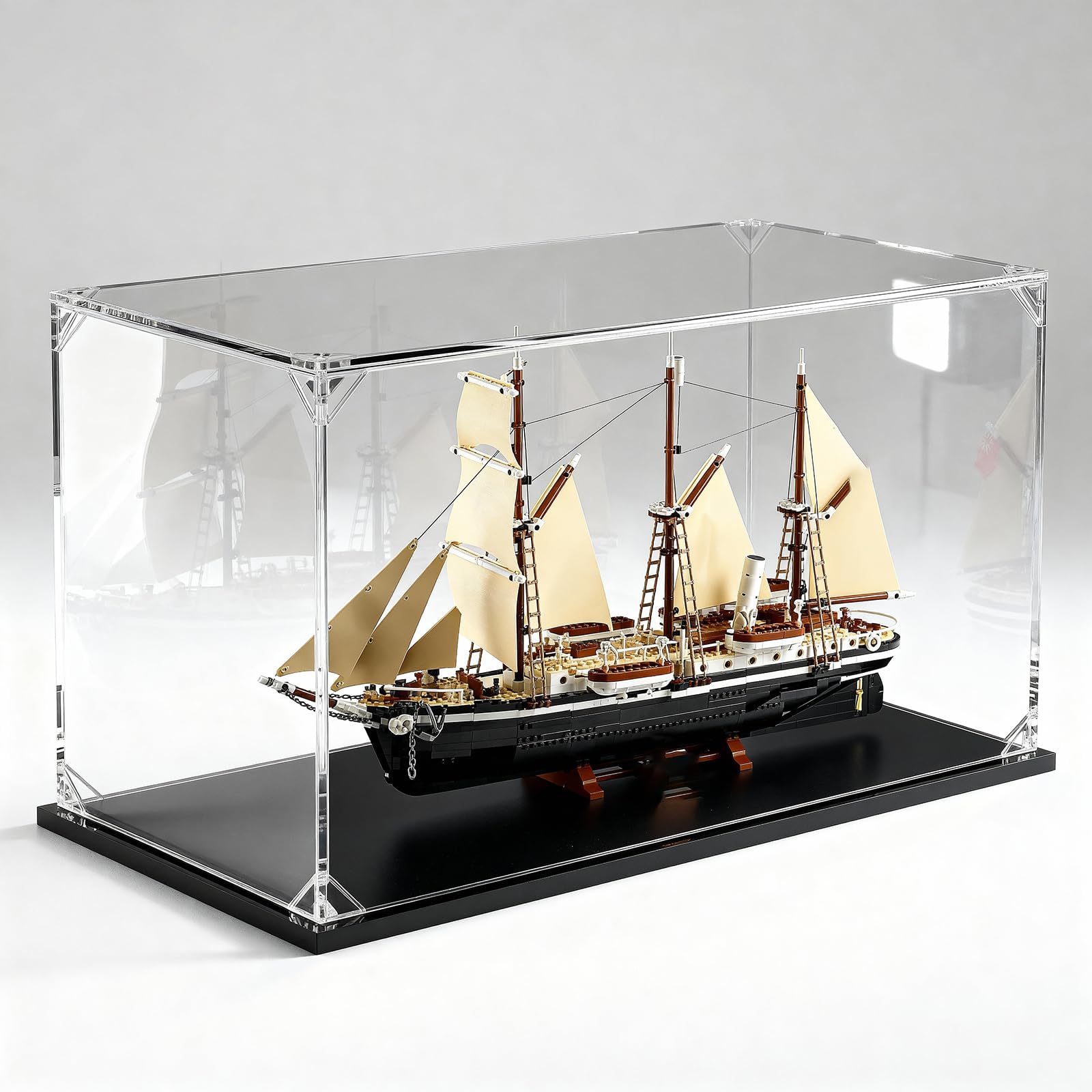 Acrylic Display Case Compatible with Lego 10335 Wildflower Bouquet, Endurance，Transparent Dustproof Showcase Box for Botanical Collection Building Blocks (Model Not Included)3mm