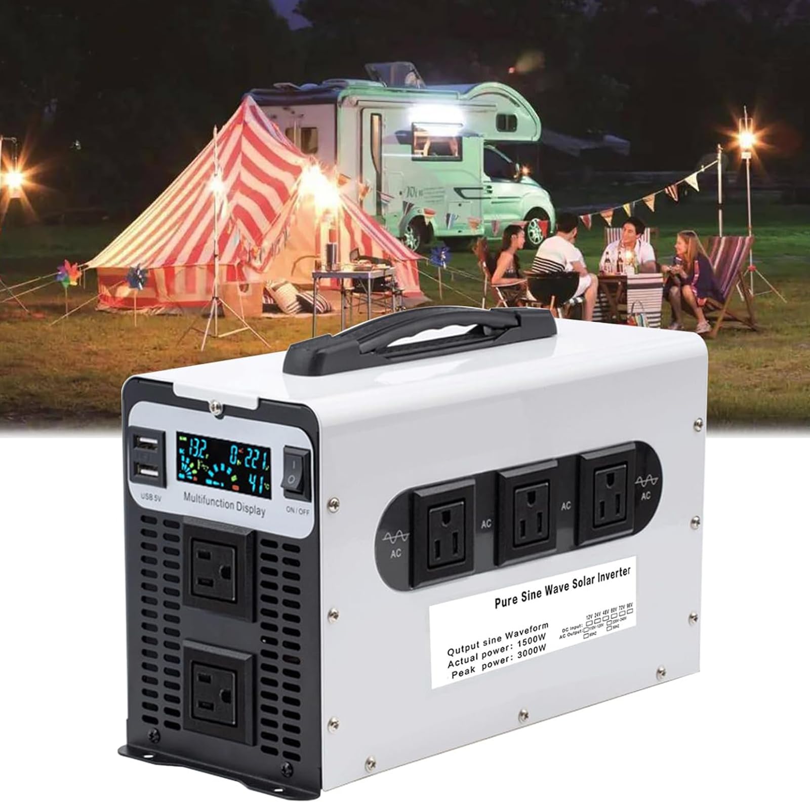 Onduleur 1500W anti coupure de courant et protection appareils sensibles 48V