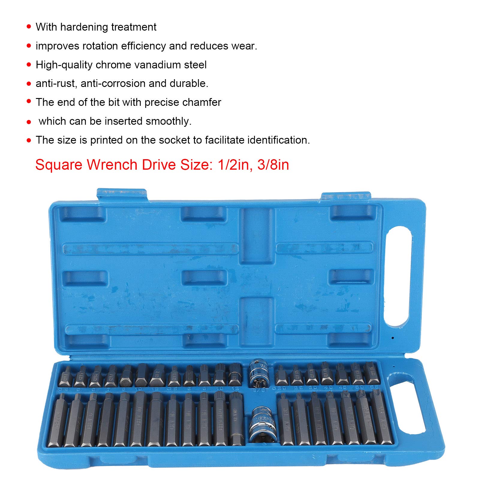 40pcs Hex Bit Socket Set, Metric Allen Socket Set, Wrench Drill Adapter Sets, Suitable for Helping To Streamline Your Workflow