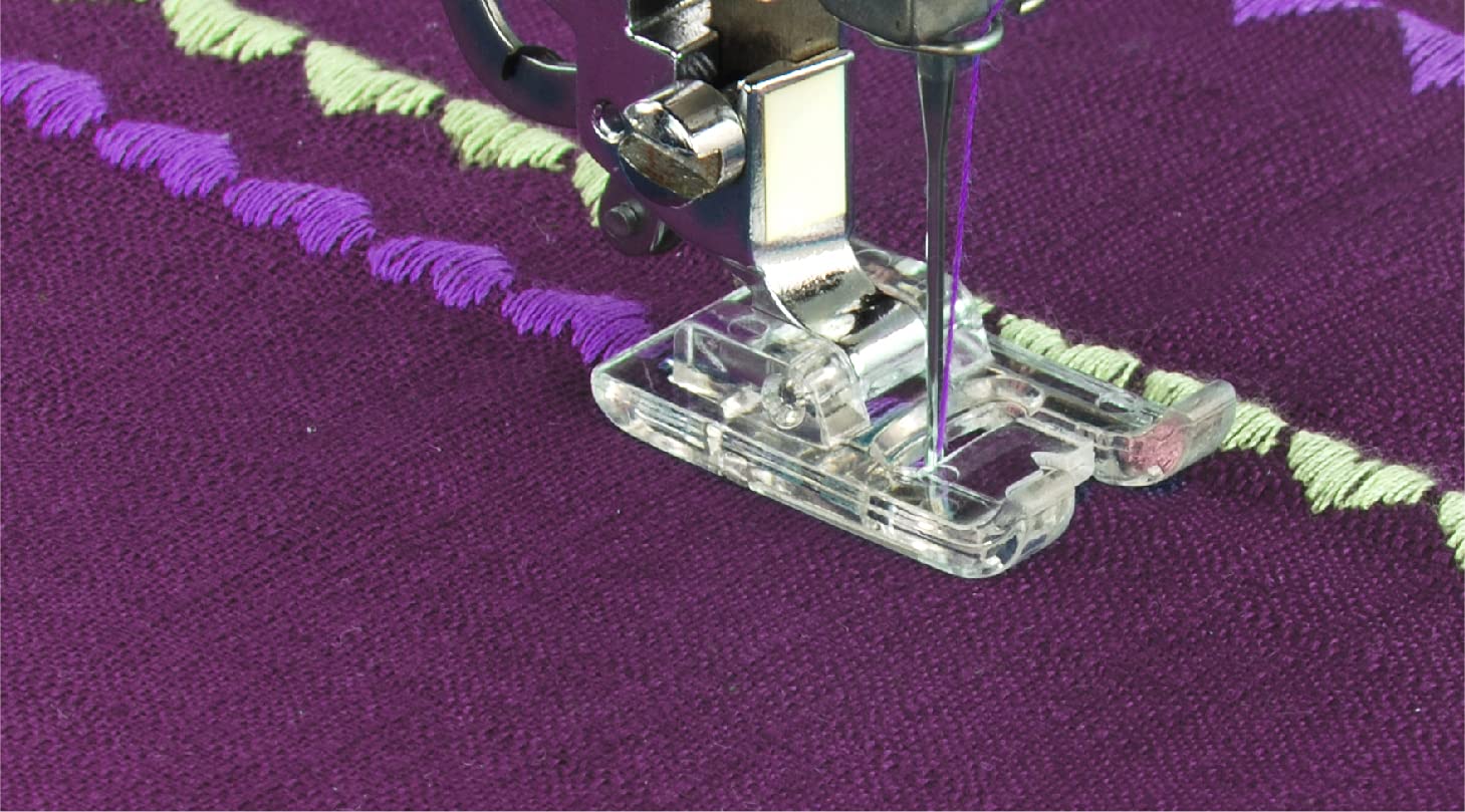 Necchi Máquina de coser NC-204D, interior de fundición a presión de aluminio, carcasa de ABS, violeta, regular
