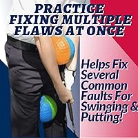 Vista 2 de Covey Sports Impact Golf Ball Golf Swing Trainer Aid - (Small, Medium, & Large) - Golf Training Aid Equipment Balls for Improved Swinging, Chipping