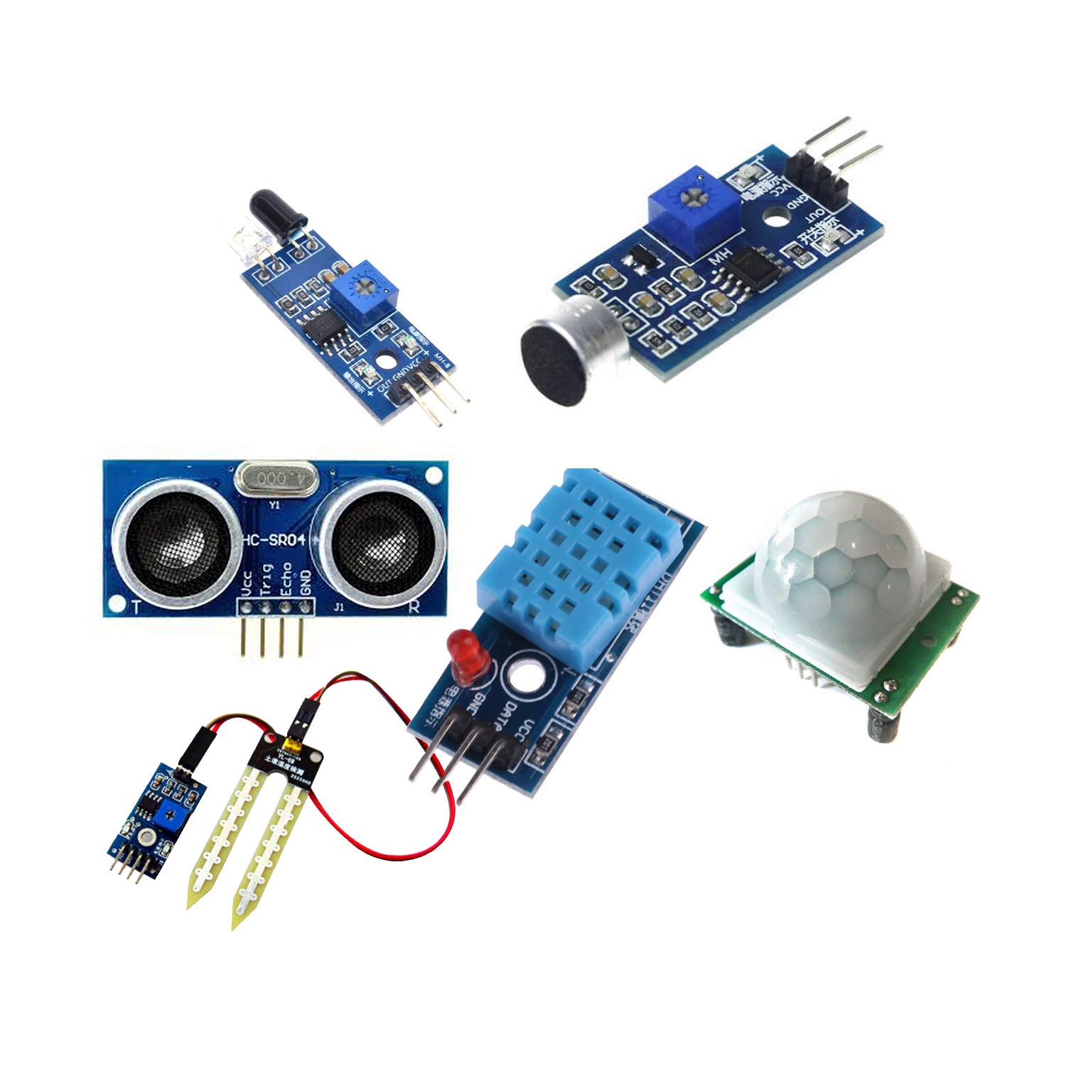 REES52 Mini, Pir, Ultrasonic, Dht 11 Temperature, Ir Proximity1 Ultimate Sensor Modules Kit With Sound SensorUno R3, Mega 2560, rpi Pi and All Microcontrollers, Multi Colour (B07T7HCYTV) Amazon Price History, Amazon Price Tracker