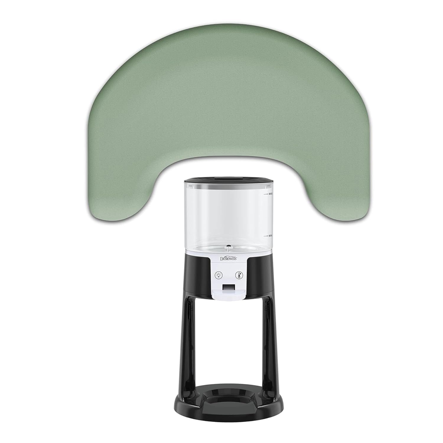 Dr. Brown's Feeding Support Pillow with Cover, Storm Green & Insta-Prep Warm Water Dispenser, Black