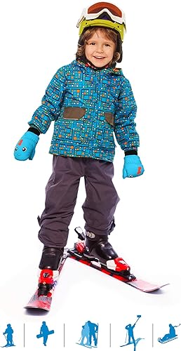 Miniatura 2 de Guantes de esquí de invierno guantes impermeables con forro de algodón cálido para niños