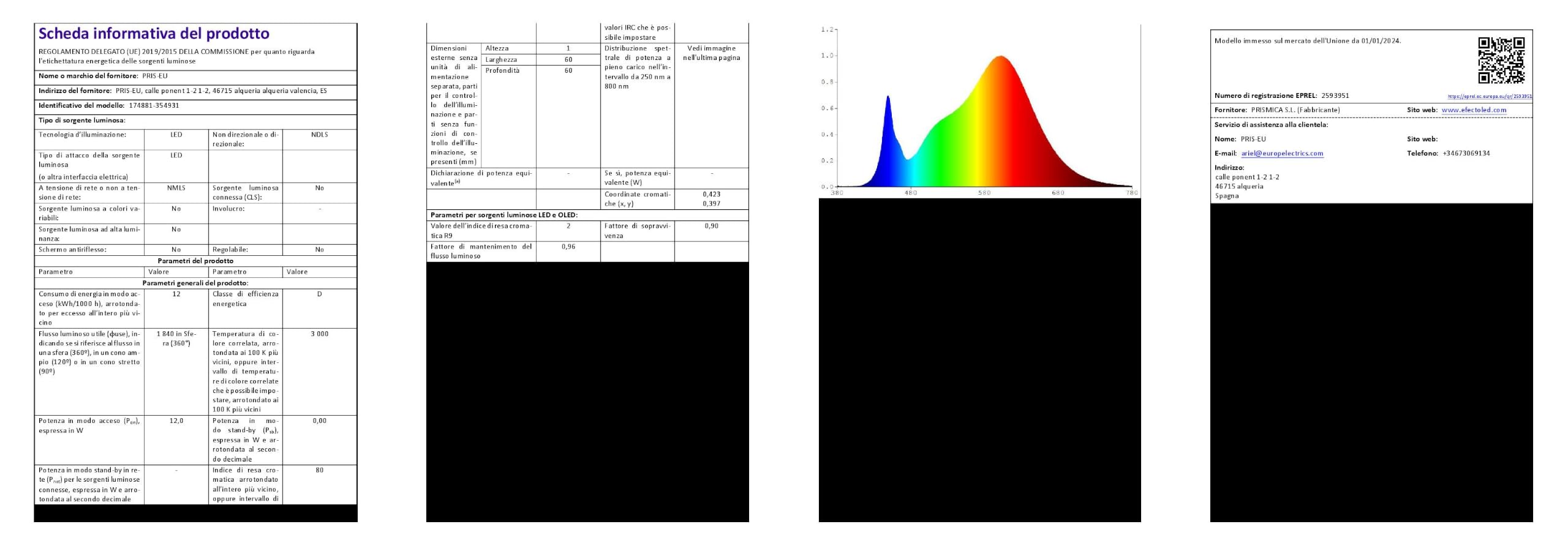 LEDKIA Baliza Exterior LED 12W Superficie Pie 60cm Salor CCT 2700K - 3300K
