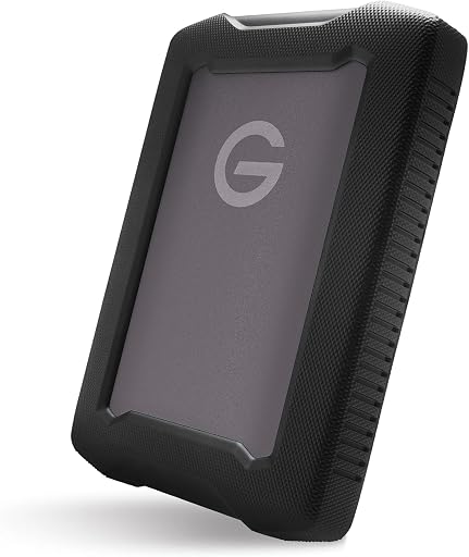 SanDisk Professional 5TB G-Drive ArmorATD - Rugged, Durable Portable External Hard Drive HDD, USB-C, USB 3.2 Gen 1 - SDPH81G-005T-GBA1D | Rugged, USB-C, USB 3.2 Gen 1, SDPH81G-005T-GBA1D, USB 3.2 Gen 1 - SDPH81G-005T-GBA1D