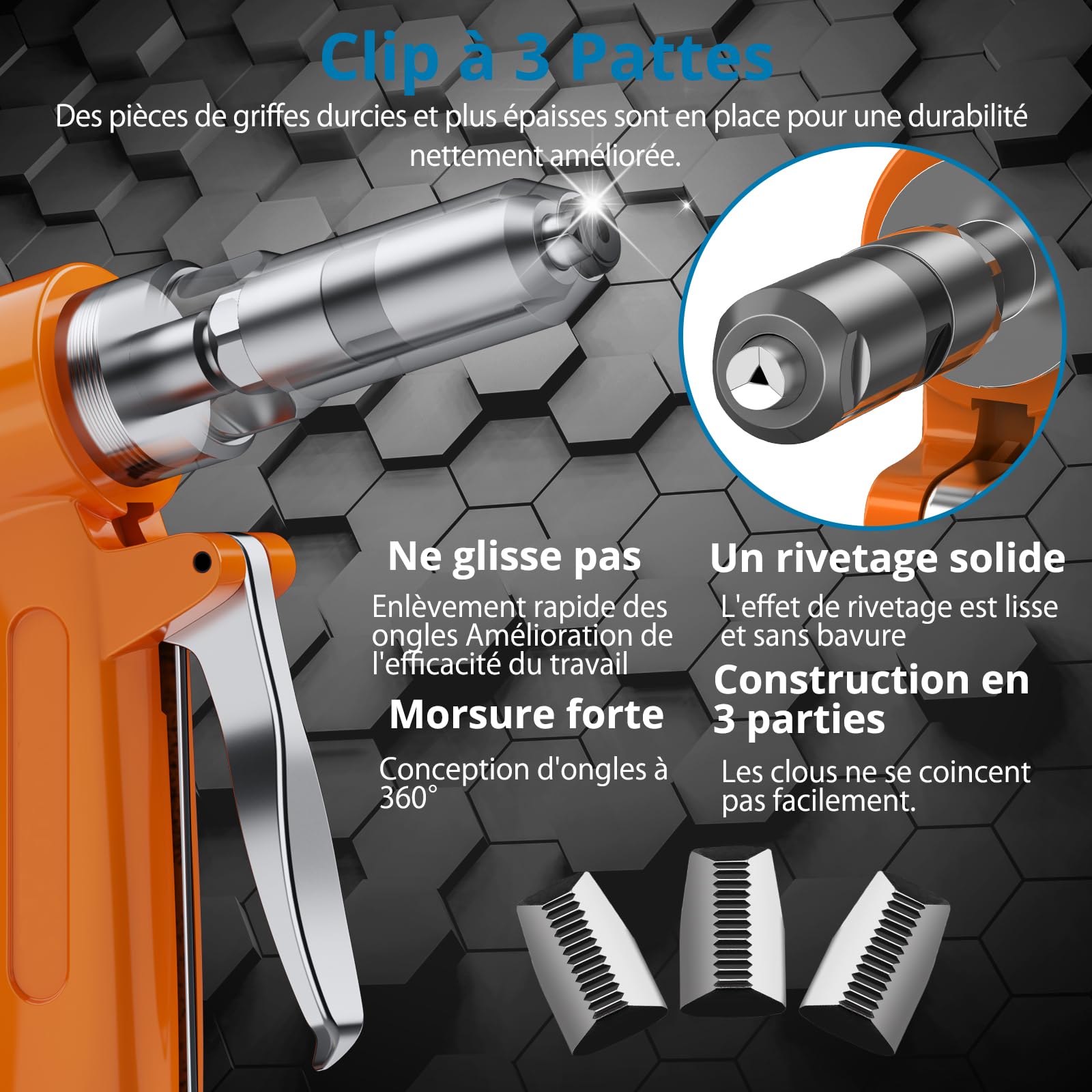 Riveteuse Aveugle Pneumatique AirPower1 Goebel - Pistolet à Riveter 2,4 à 5,0 Mm