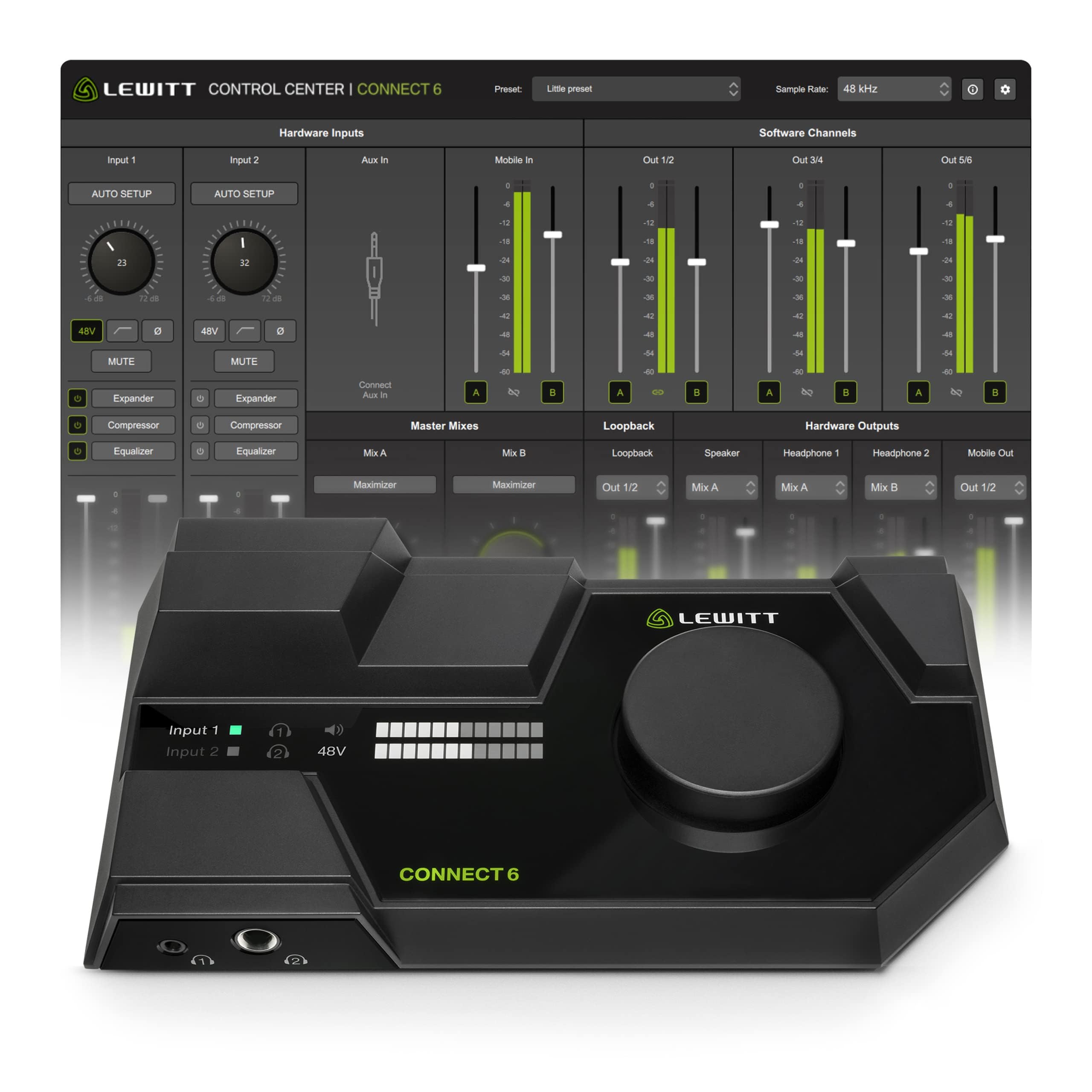 Amazon.com: Lewitt Audio Connect 6 DSP Powered USB Interface