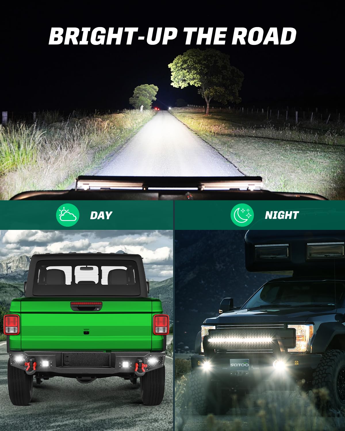 Off Road Rear Bumper For 2020-2025 Jeep Gladiator JT Models with