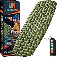 Vista 12 de Colchoneta de dormir ultraligera - Colchón inflable y compacto de aire de camping para mochileros, senderismo - Nuevo