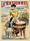 PostersAndCo ™ Le RATIONNEL Savon Rmbp Poster/Reproduction HQ 50x70cm d'une Affiche Vintage/Ancienne