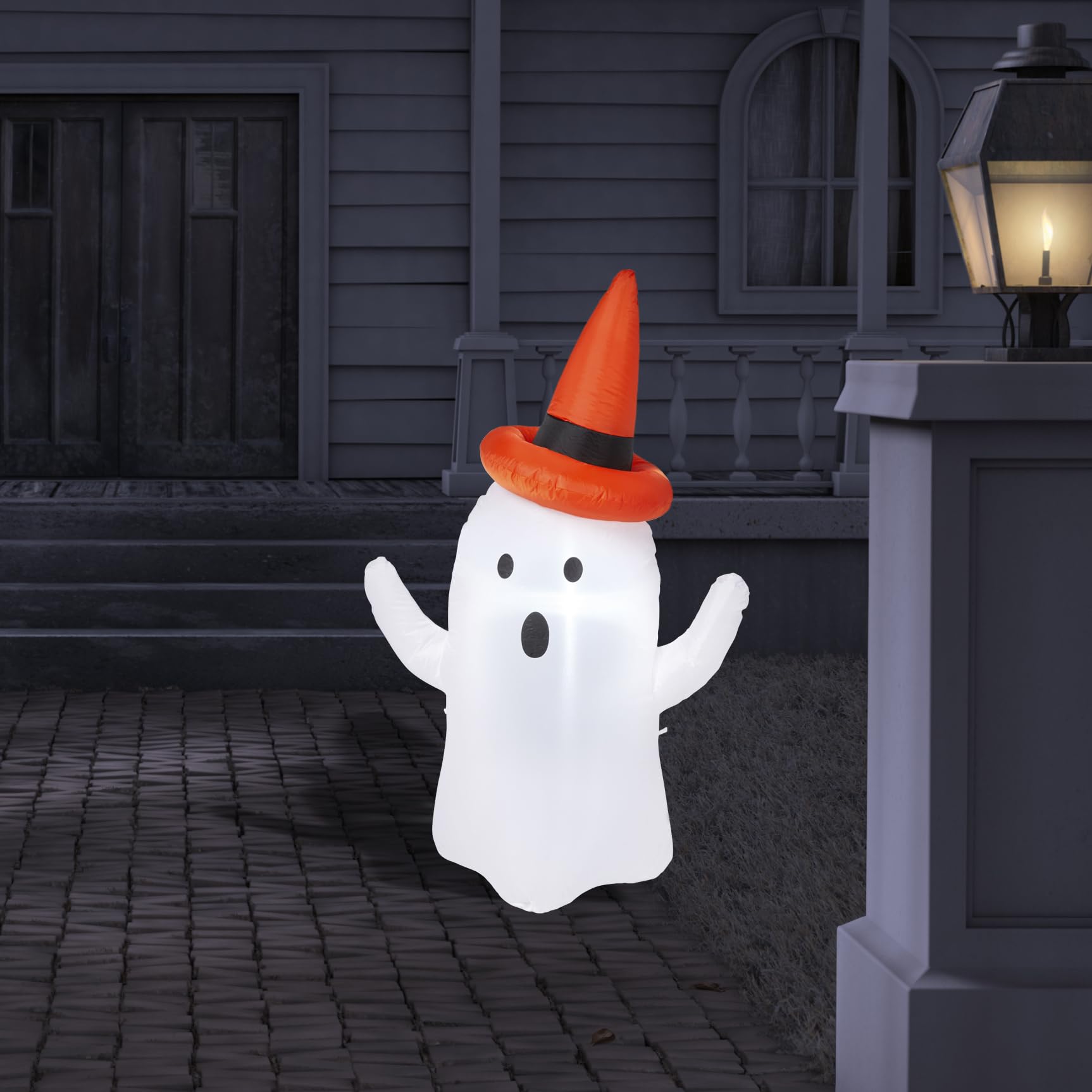 Gonfiabili Halloween Decorazioni, Moxled 2,4M Horror Fantasma Halloween Gonfiabili Ghosts Decorazioni con Luci a LED per Interno Esterno Giardino Feste