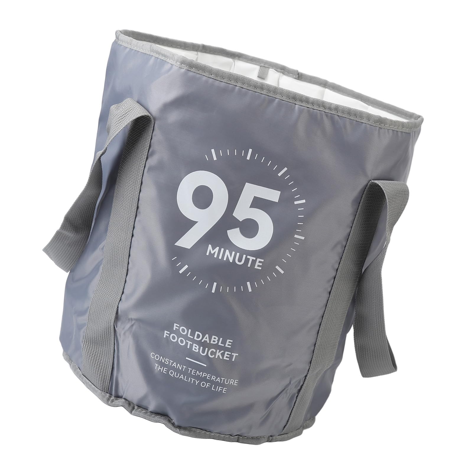 Foot Soaking Tub, Foot Bath Soak Tub for Large Feet Portable Foldable Foot SPA Soaking Tub Collapsible Foot Bath Basin for Home Travel (Gray)