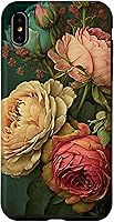 Vista 11 de Funda para iPhone 12/12 Pro Boho Shabby Chic Bohemio Rosas Vintage Flores Floral