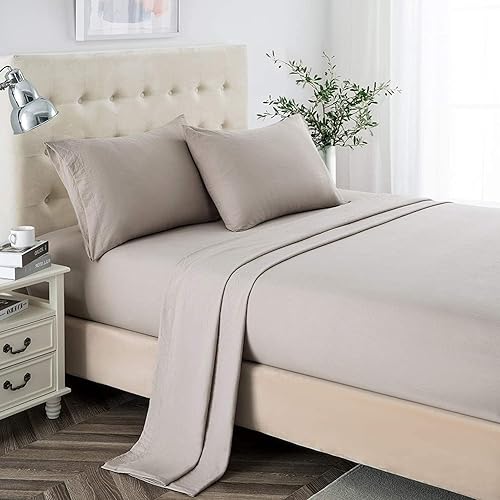 Miniatura 3 de CORDIAL Juego de sábanas de 800 hilos 100% algodón egipcio, suave y transpirable, altamente premium, tejido de satén de lujo de 5 estrellas, calidad