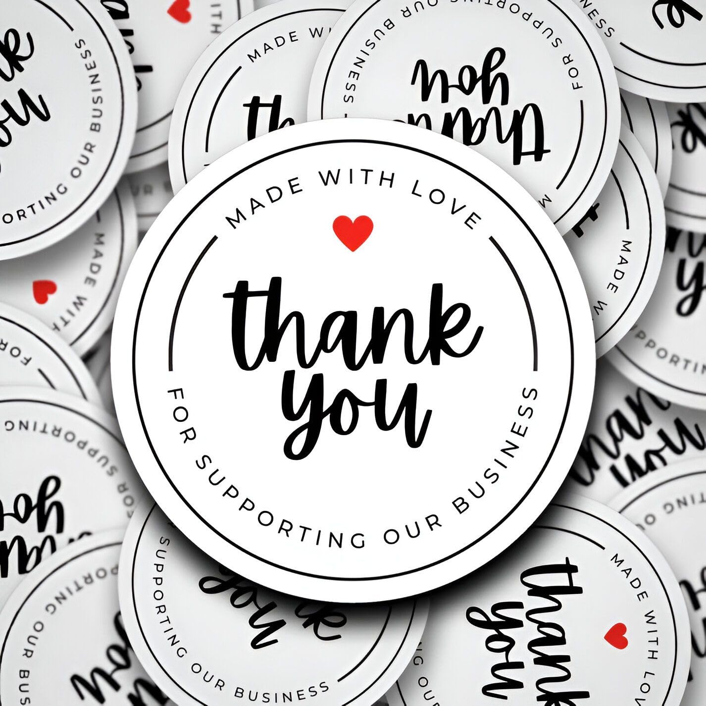 ARNEMA Thank You Round Stickers | Water Resistant Self Adhesive Packaging Labels for Small Business 2