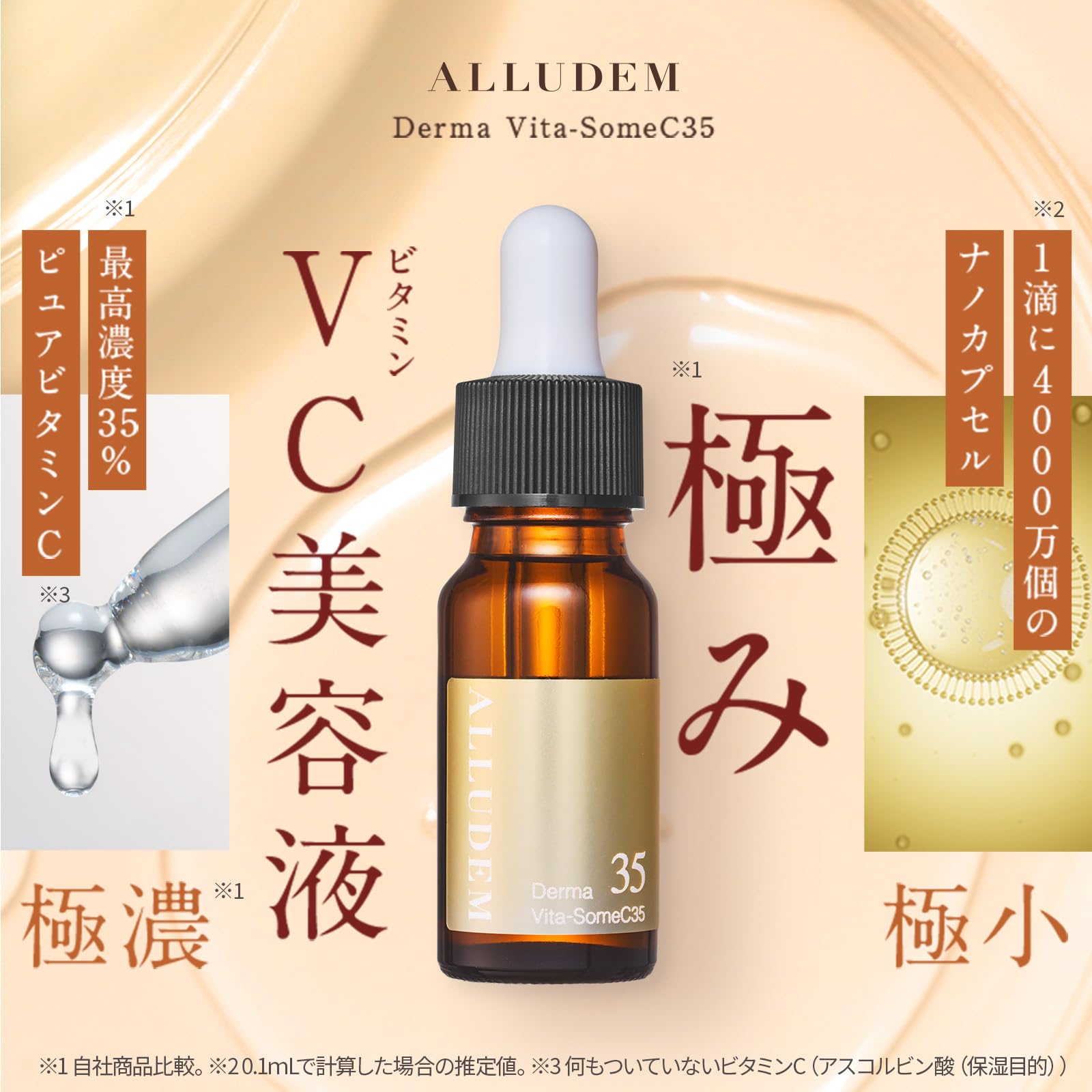 Amazon.co.jp: 【極濃 生VC35％配合】アリュデム ダーマビタソーム