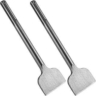 2 Piece SDS Max Shank Scaling Chisel, 3X16 Inch SDS Max Shank Scaling Chisel, Thinset Removal Bit (18X400X75)