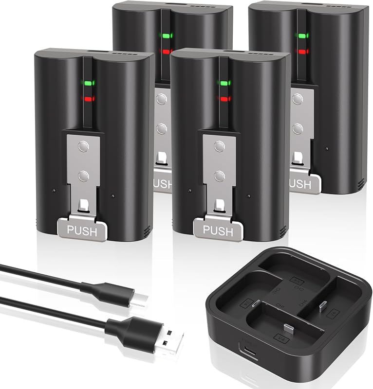 4 Pack 7200mAh Battery for Ring