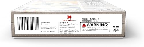 Miniatura 9 de MyPuzzle Planet X, póster vintage, rompecabezas prémium de 500 piezas para adultos