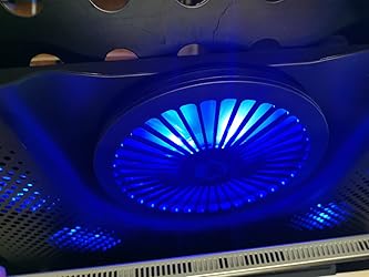 Raffreddatore Per PC Portatile Turboost - 5 Ventole, Regolabile, LED Blu, Per Gaming E Lavoro - Foto 2