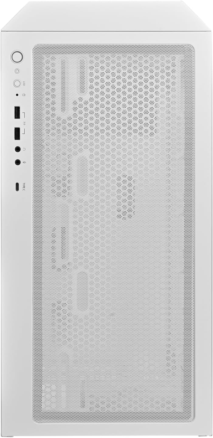 Silverstone Technology FARA 514X White All-Metal ATX Tower Chassis with Dual Radiator Support, ARGB Fans, and GPU Brace, SST-FA514X-WG
