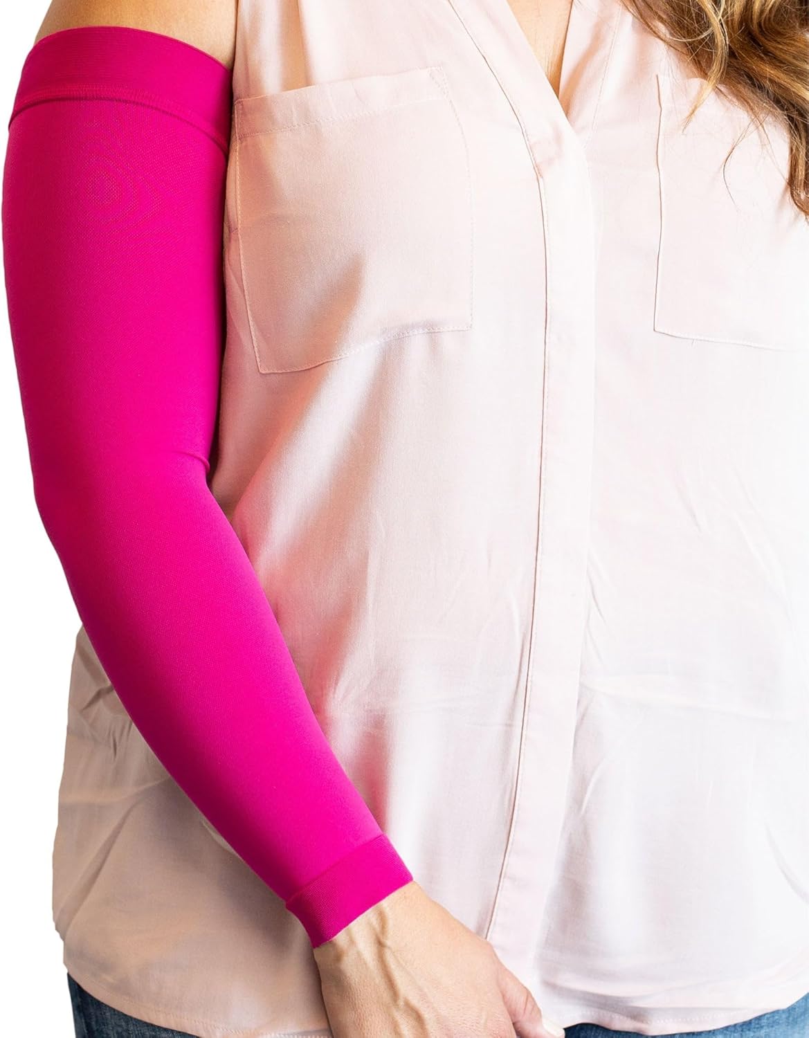 mediven Comfort for Men & Women, 30-40 mmHg Compression Arm Sleeve, Sand, III-Standard