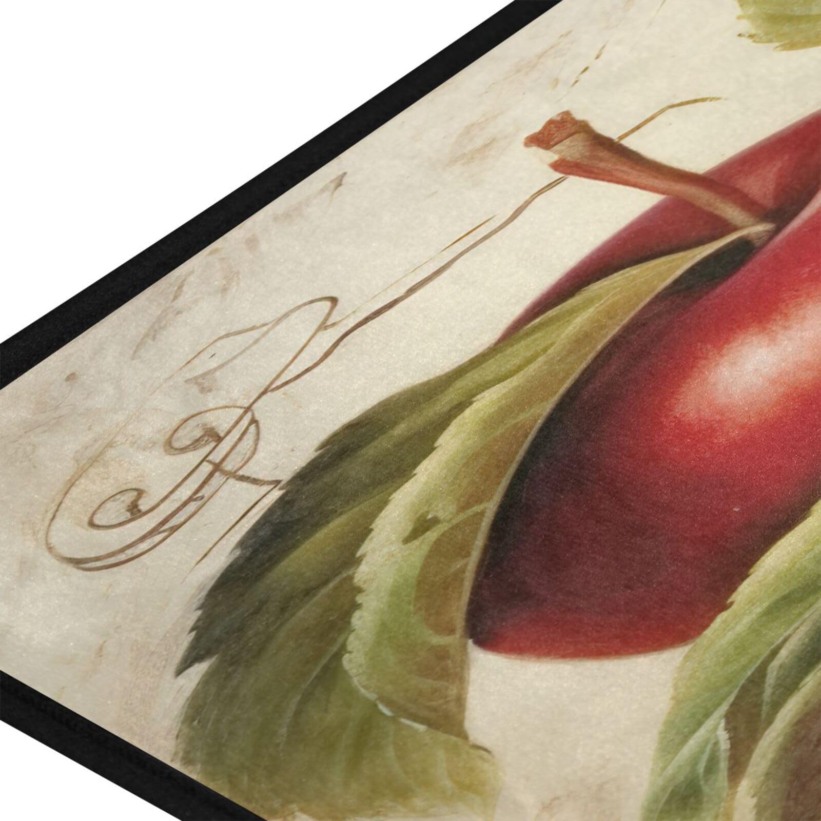 YETTASBIN Apples Kitchen Rug Non-Slip Large Floor Mat Anti Fatigue Standing Mat for Sink, Kitchen, Bedroom, Bathroom-39 x 20 Inch