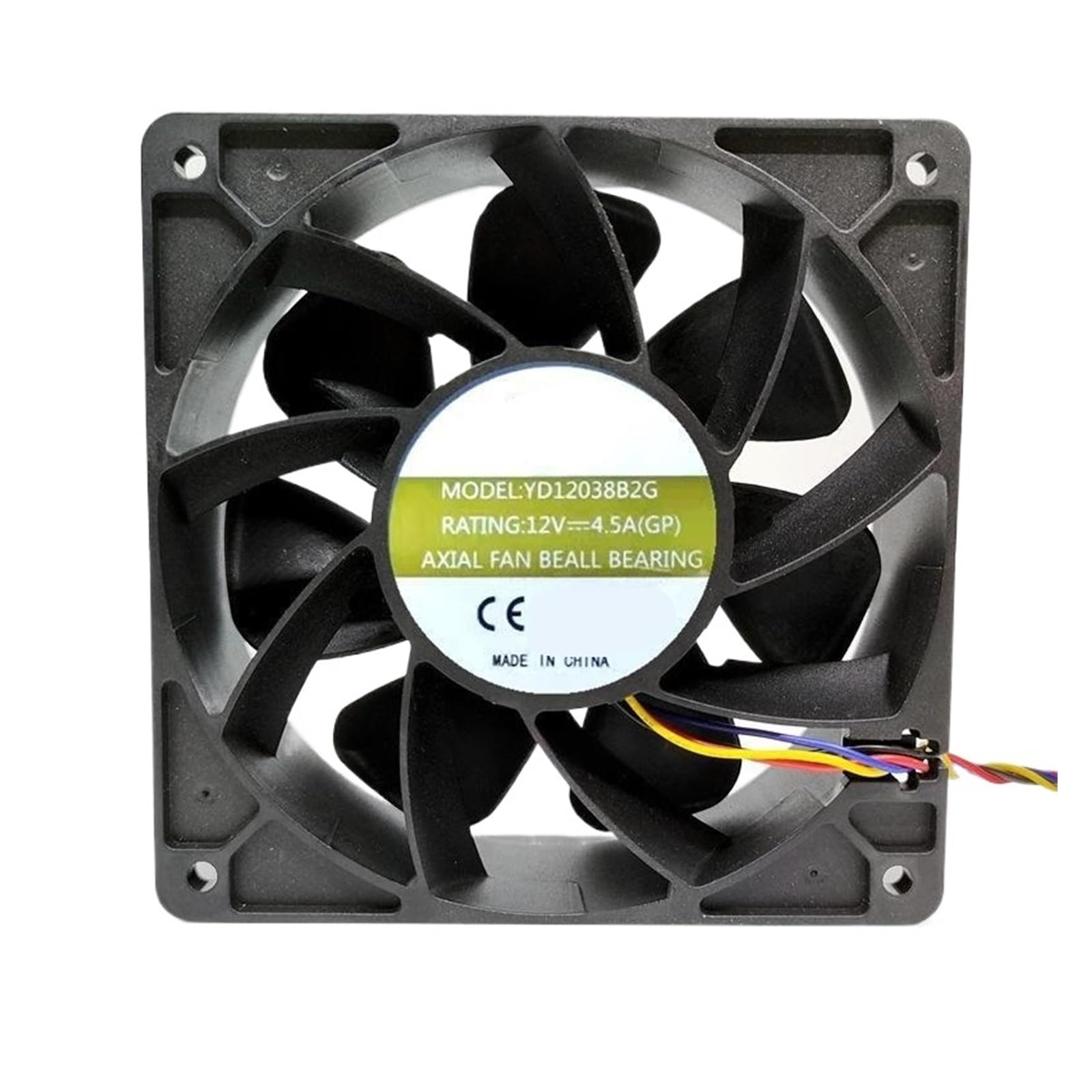 IVEKYKIBC YD12038B2G 12V 4.5A 120X120X38MM 12038 12CM Cooling Fan