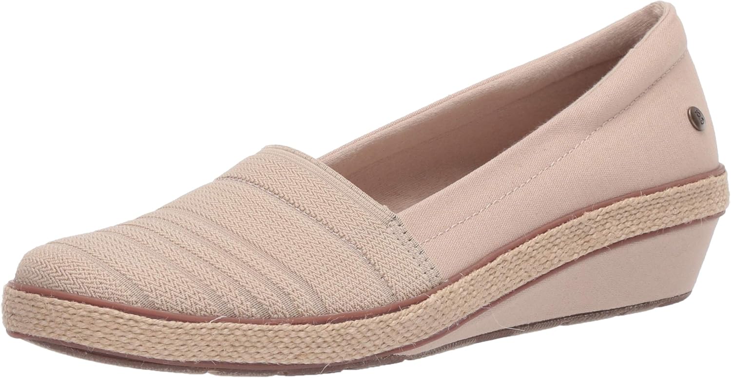 Women's Quinn Wedge Canvas Wedge, Stone, 10 M US Amazon