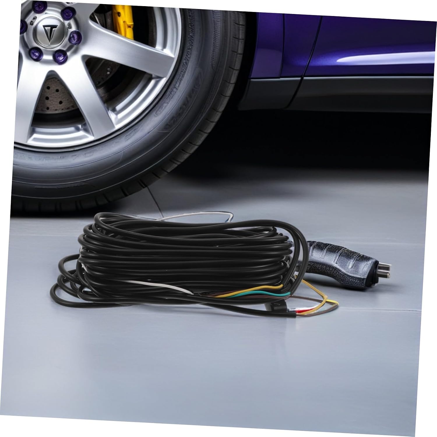 Operitacx 4-way Trailer Wiring Harness Extension Cable 26ft Pvc Sleeve Kit for Rv Boat Truck Trailer Light Extension Marine Wiring Harness