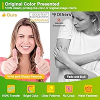 Vista 6 de CenDale Polvo DTF, 35.27 oz/35.3 onzas, adhesivo blanco termofusible, polvo de transferencia digital DTF para sublimación, compatible con impresoras