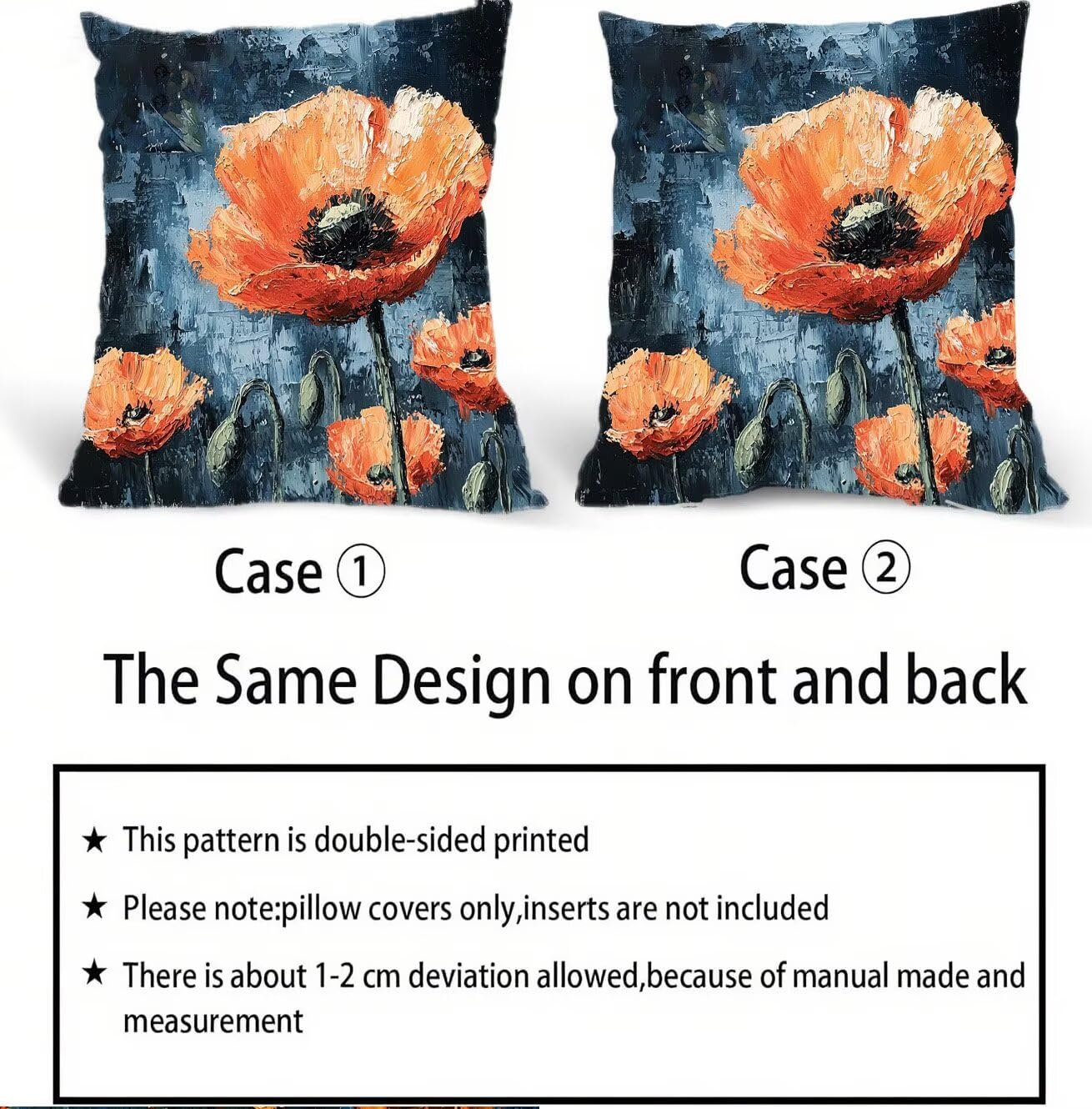 Lot de 4 Housses de Coussin Canapé 55x55cm Décoratives Double Face Taie d'oreiller en Velours Peinture Coussin Carré Fleurs 1 Taie d'oreiller pour Chambre, Bureau, Salon Canapé Voiture Ferme F0P-6