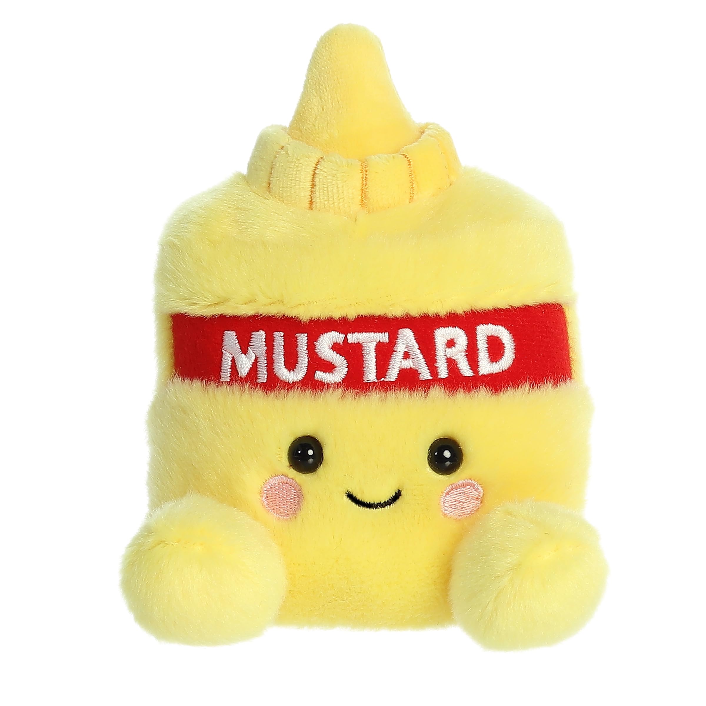 Aurora(r) Adorable Palm Pals(tm) Newton Mustard(tm) Stuffed Animal - Pocket-Sized Play - Collectable Fun - Yellow 5 Inches
