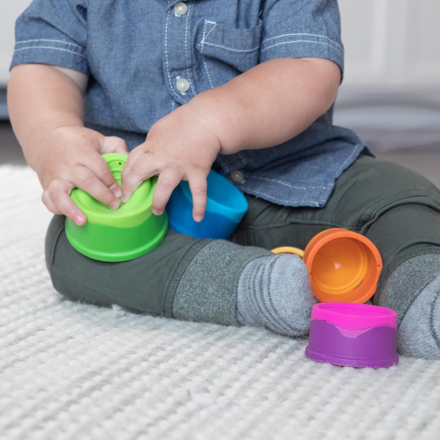 Fat Brain Toys Dimpl Stack Baby Toys & Gifts for Ages 1 to 10