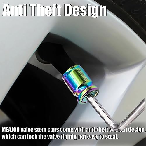 Vista 151 de Tapas de válvula de neumático, aleación de aluminio, anticorrosivas, a prueba de polvo, para automóviles, SUV, camiones, bicicletas, motocicletas