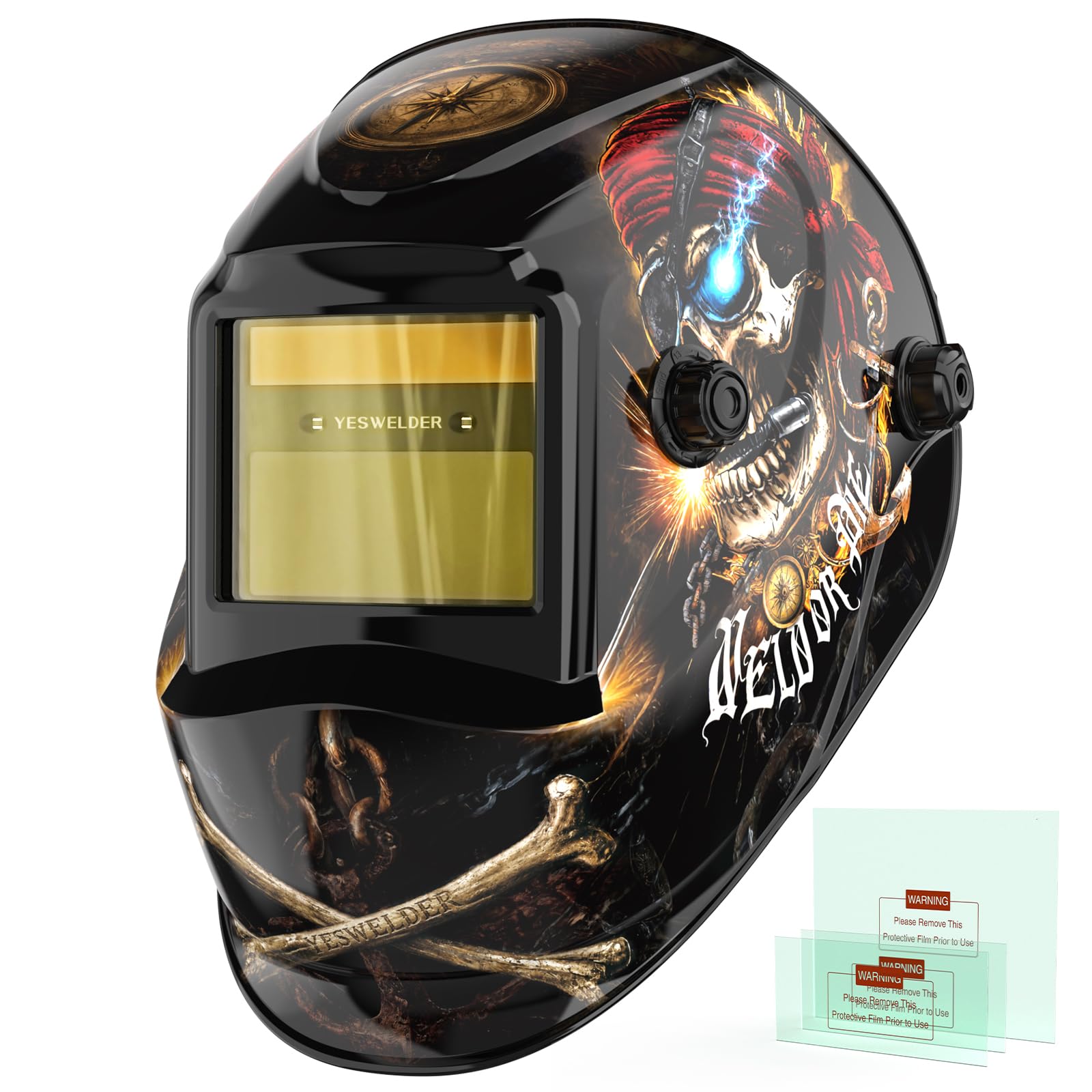 YESWELDER Auto Darkening Welding Helmet 1/1/1/1 True Color, LYG-L600A